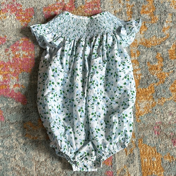 Lottie Dot Hydrangea Baby Romper - Picture 3 of 7